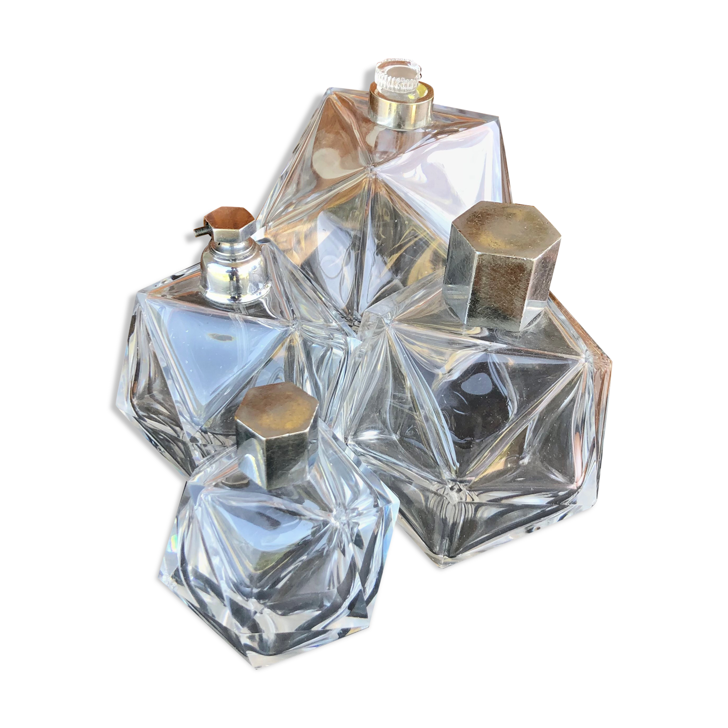 Set of 4 vintage perfume bottles