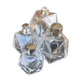 Ensemble de 4 flacons de parfum vintage
