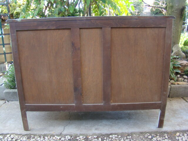 Old louis xv style painted chest of drawers