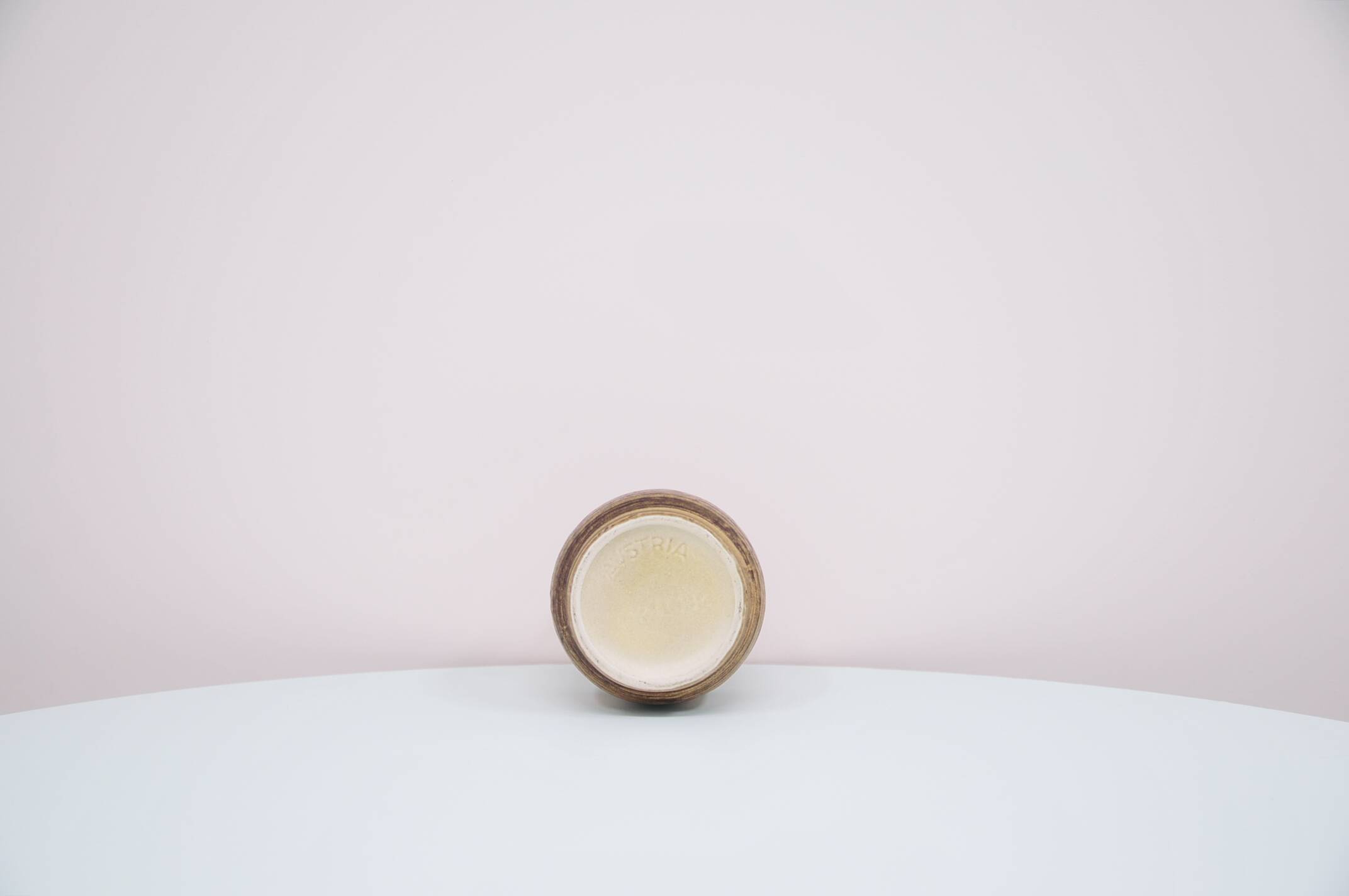 Vintage brown ceramic vase