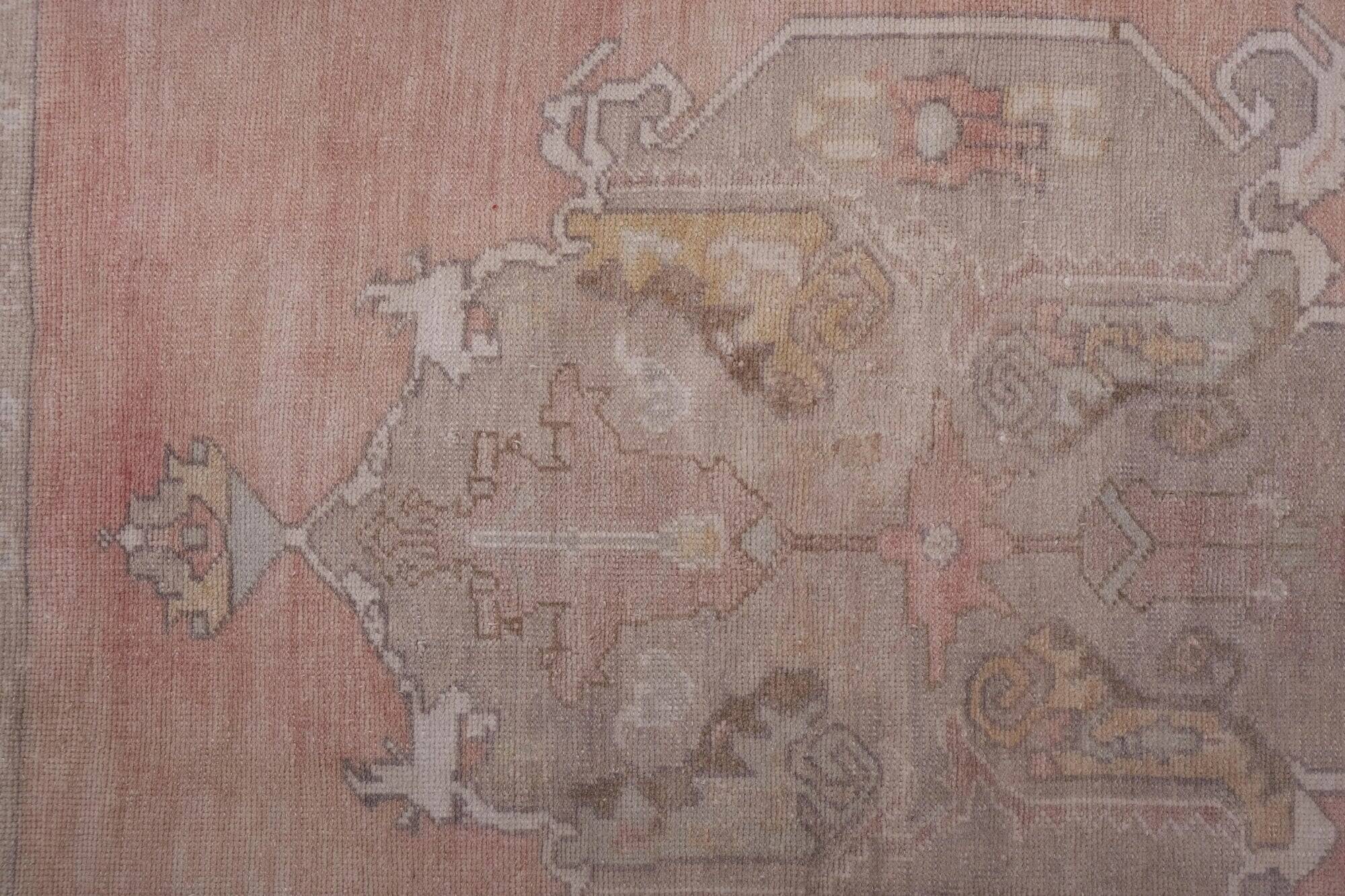 Vintage Turkish hallway rug 92x673 cm