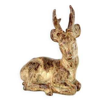 Knud Kjhn, Cerf, prod. Royal Copenhagen, 1940s