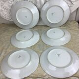 6 dessert plates Limoges porcelain