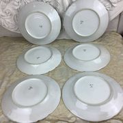 6 Assiettes à dessert Porcelaine Limoges