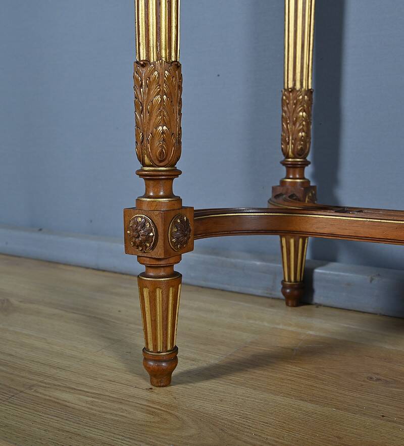 Console en acajou, style Louis XVI – 2ème moitié XIXe