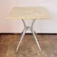 Modernist stone table from the 1970s – aluminum, vintage