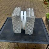 Pair of glass ceiling lights
