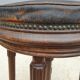Pleyel piano stool from 1853 round leather seat