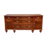 Victorian chest of drawers 19th in mahogany