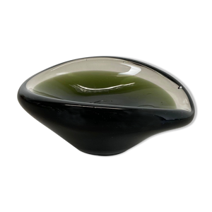 Cendrier en verre sculptural de murano de 1,5 kg murano, italie, 1970