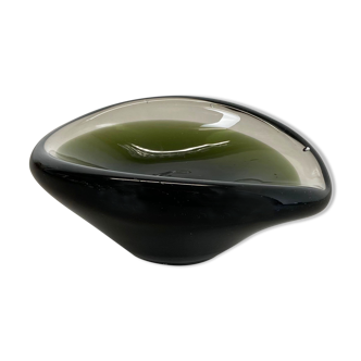 Large 1,5kg Murano Sculptural Glass Element Shell Ashtray Murano, Italy, 1970