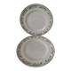 Pair of antique Longwy plates Model Didier Circa 1870–1910