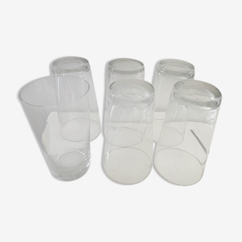 6 water and fruit juice glasses