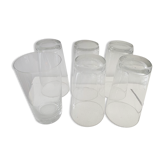 6 water and fruit juice glasses