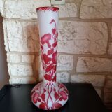 Art nouveau pantin's crystal vase