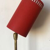 Red beaded wall lamp 1960