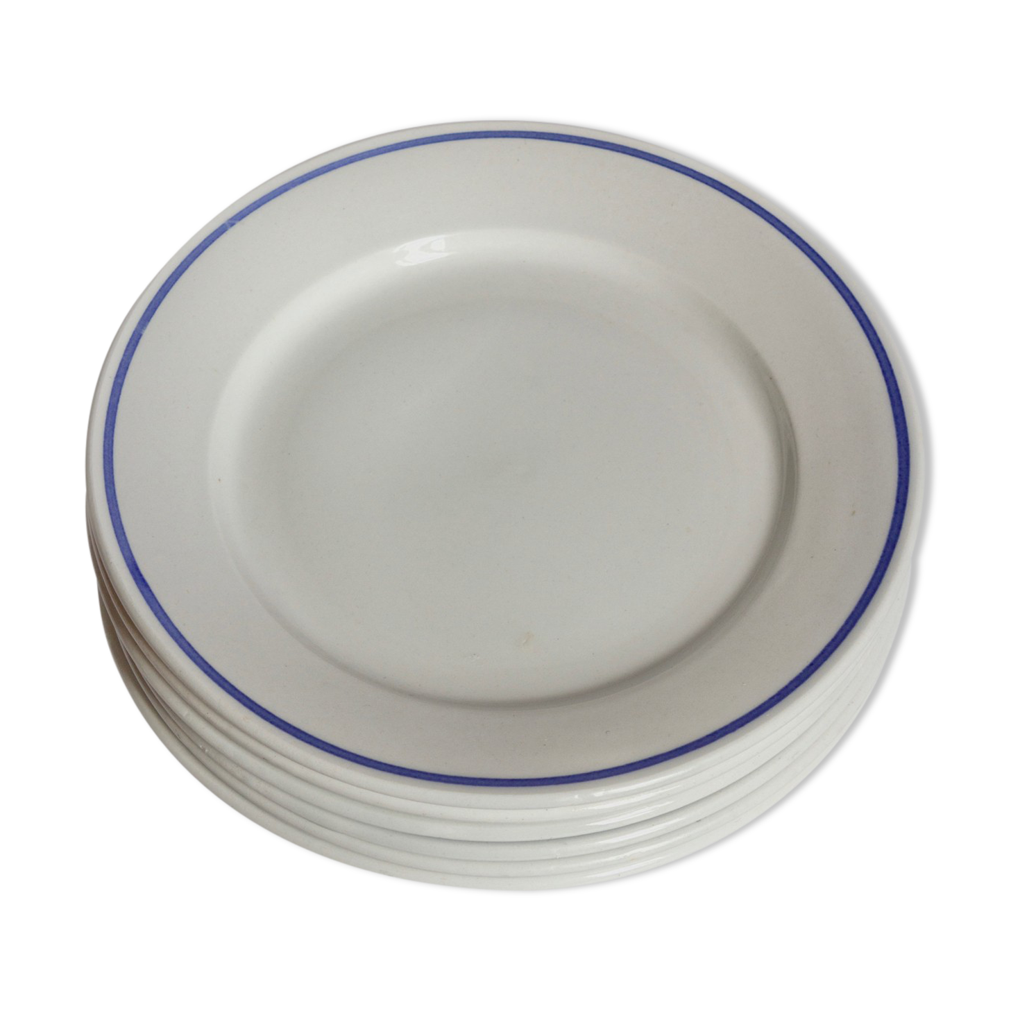Set of six dessert plates - Faïencerie de Gien - Vintage