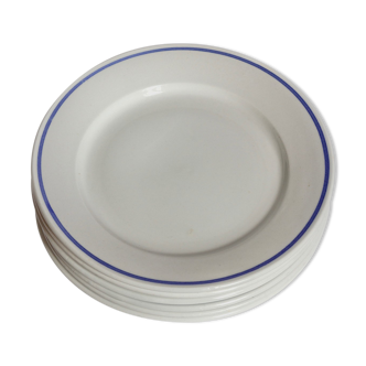 Set of six dessert plates - Faïencerie de Gien - Vintage