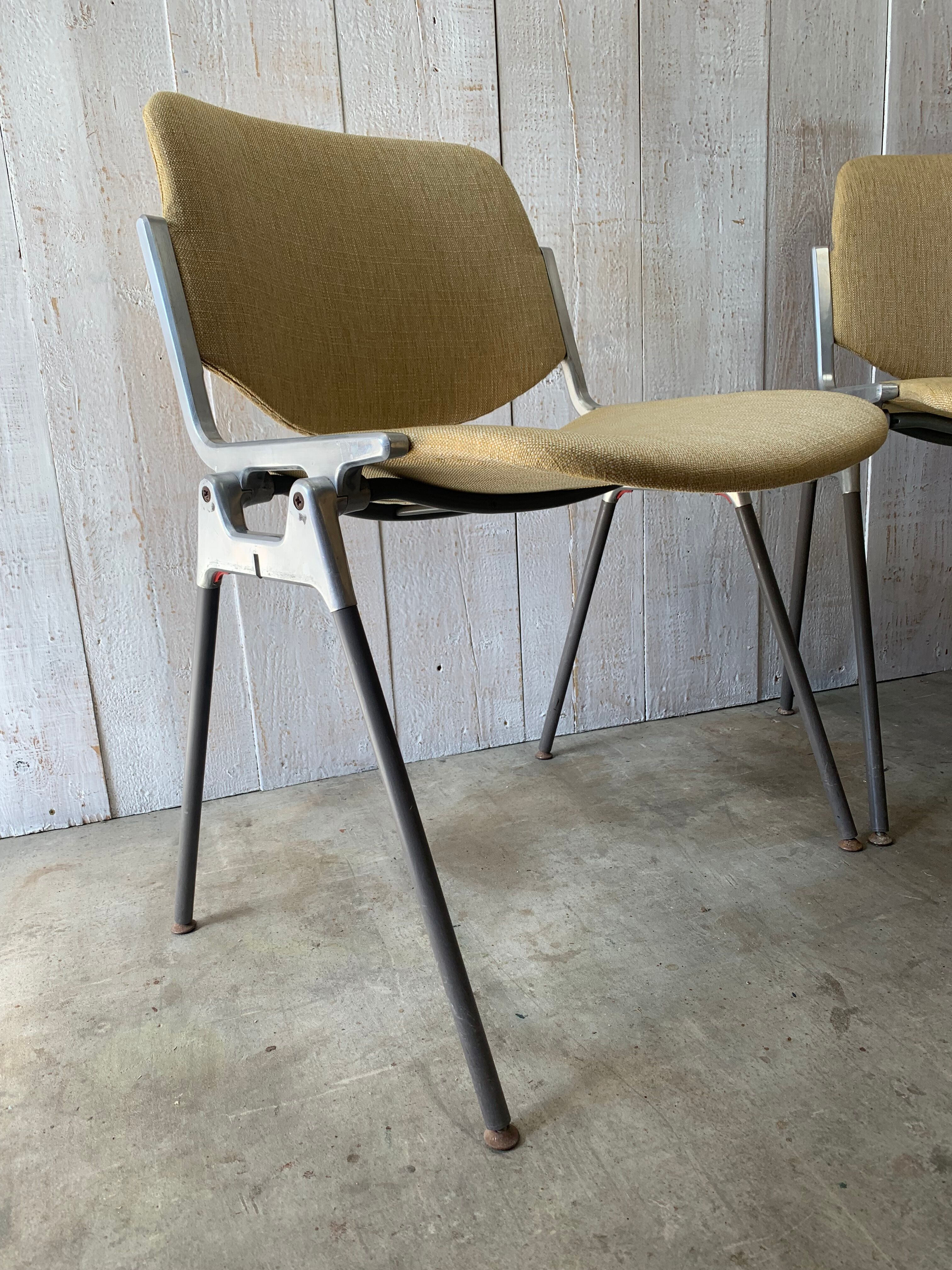 Pair of yellow Castelli chairs