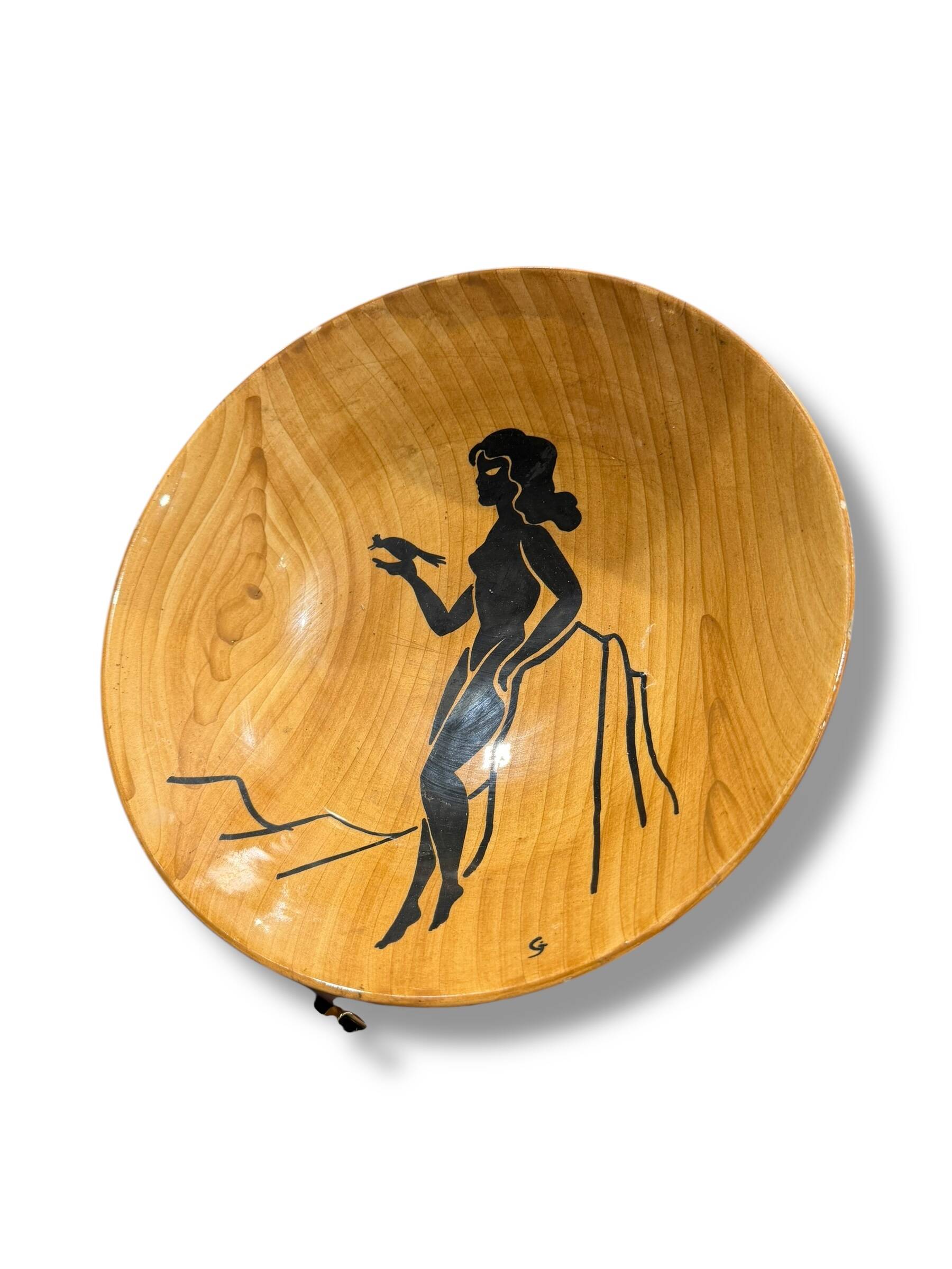 Important fruit bowl Grandjean Jourdan in Vallauris