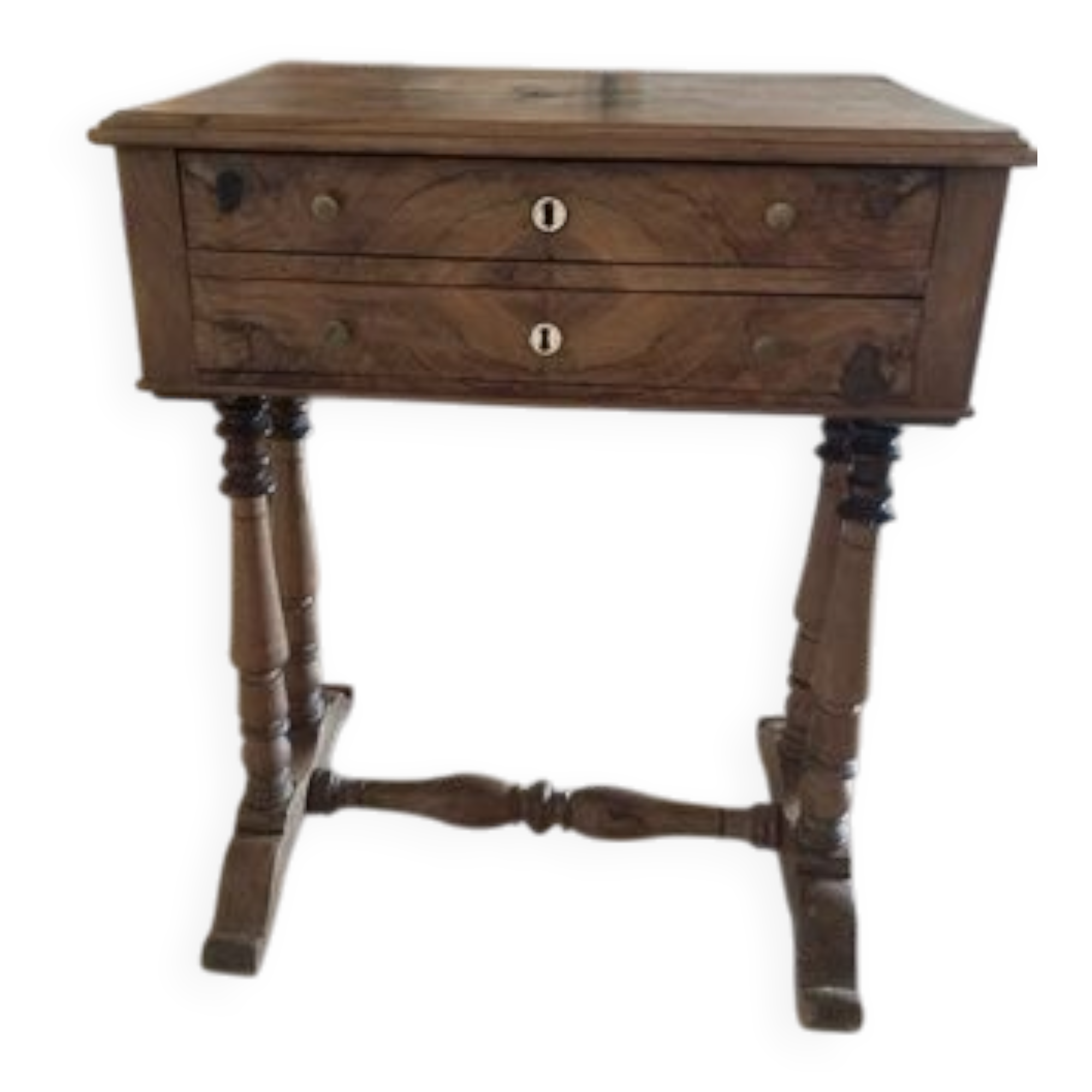 Small table with two drawers.