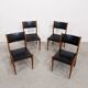 Set of 4 vintage Scandinavian chairs from the 1960s.