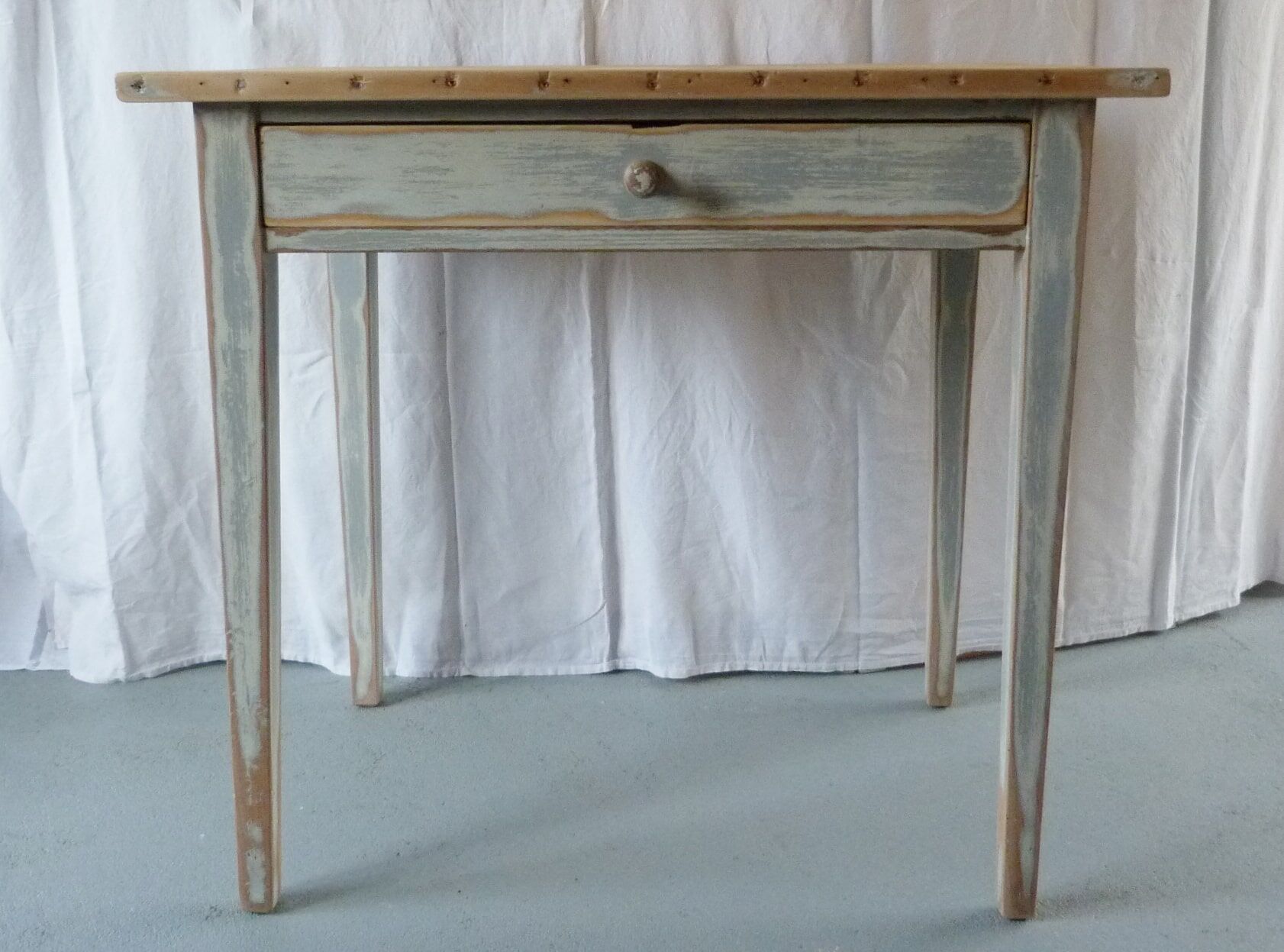 Patinated farm table