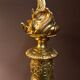 Paire de candélabres en bronze doré