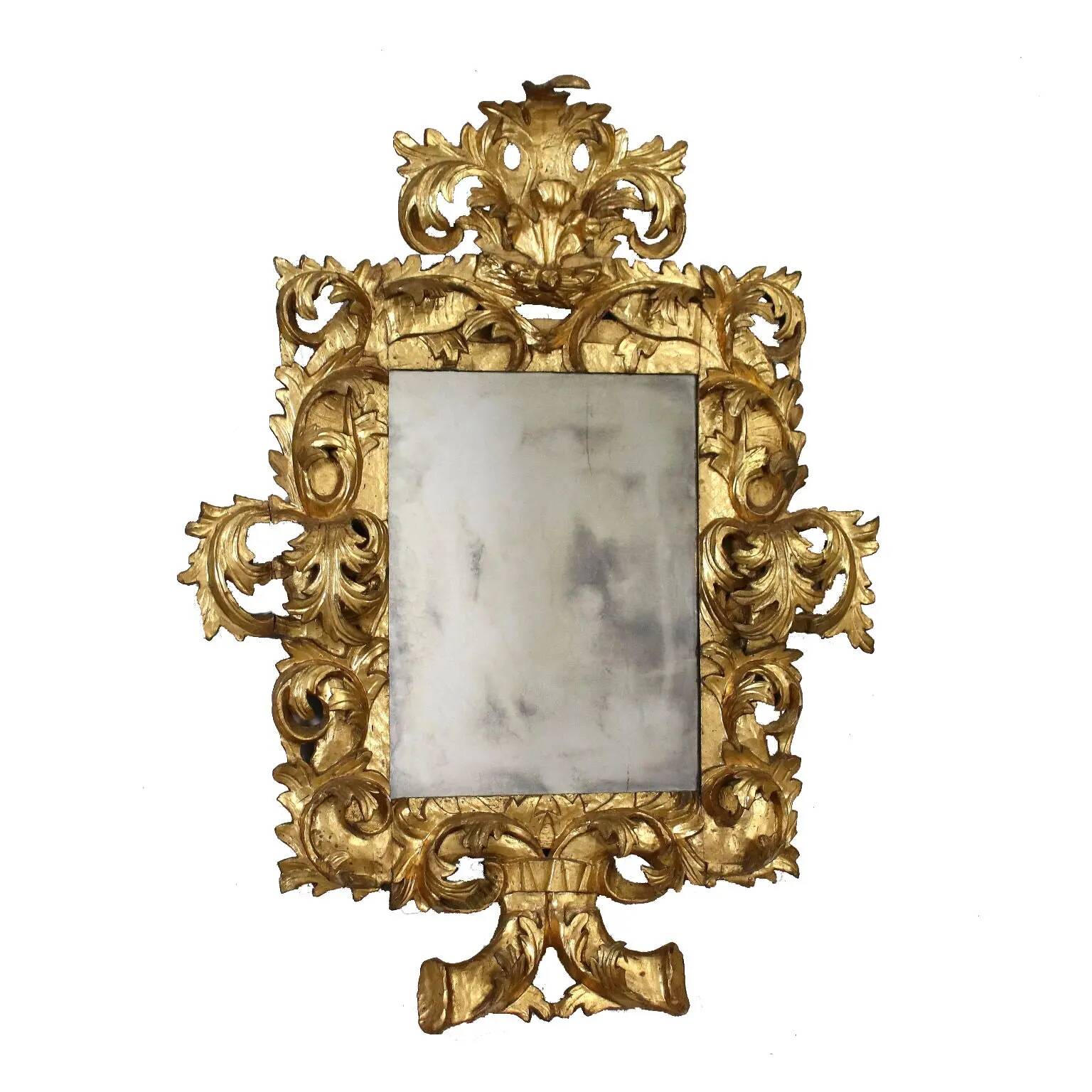 Baroque wooden mirror, Italy, 17th-18th century