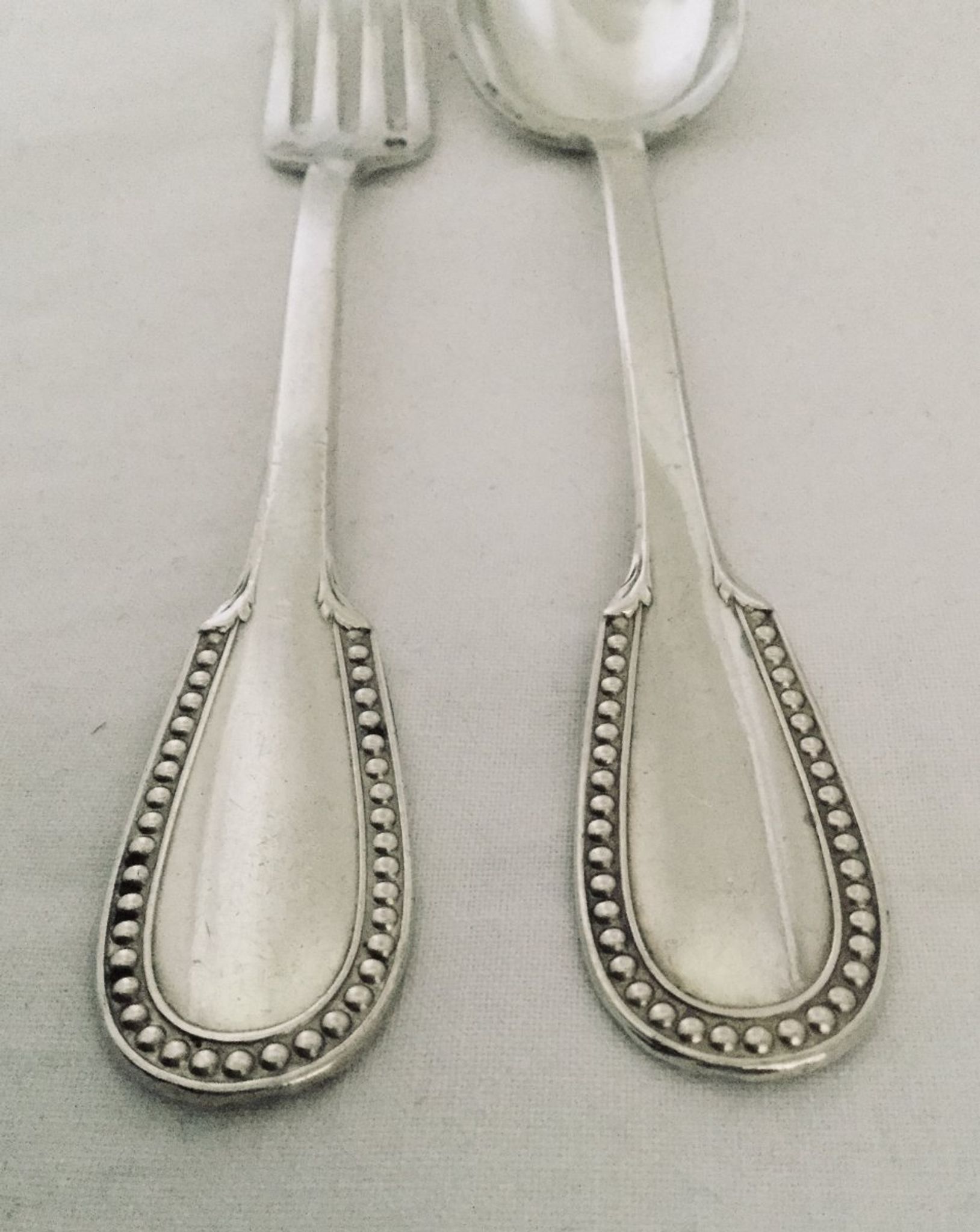 Couverts d’enfants en argent christofle