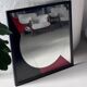 Eugenio Carmi Art Mirror 1970's Italian Decorative