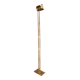 Halogen gilded metal floor lamp 1980 modernist