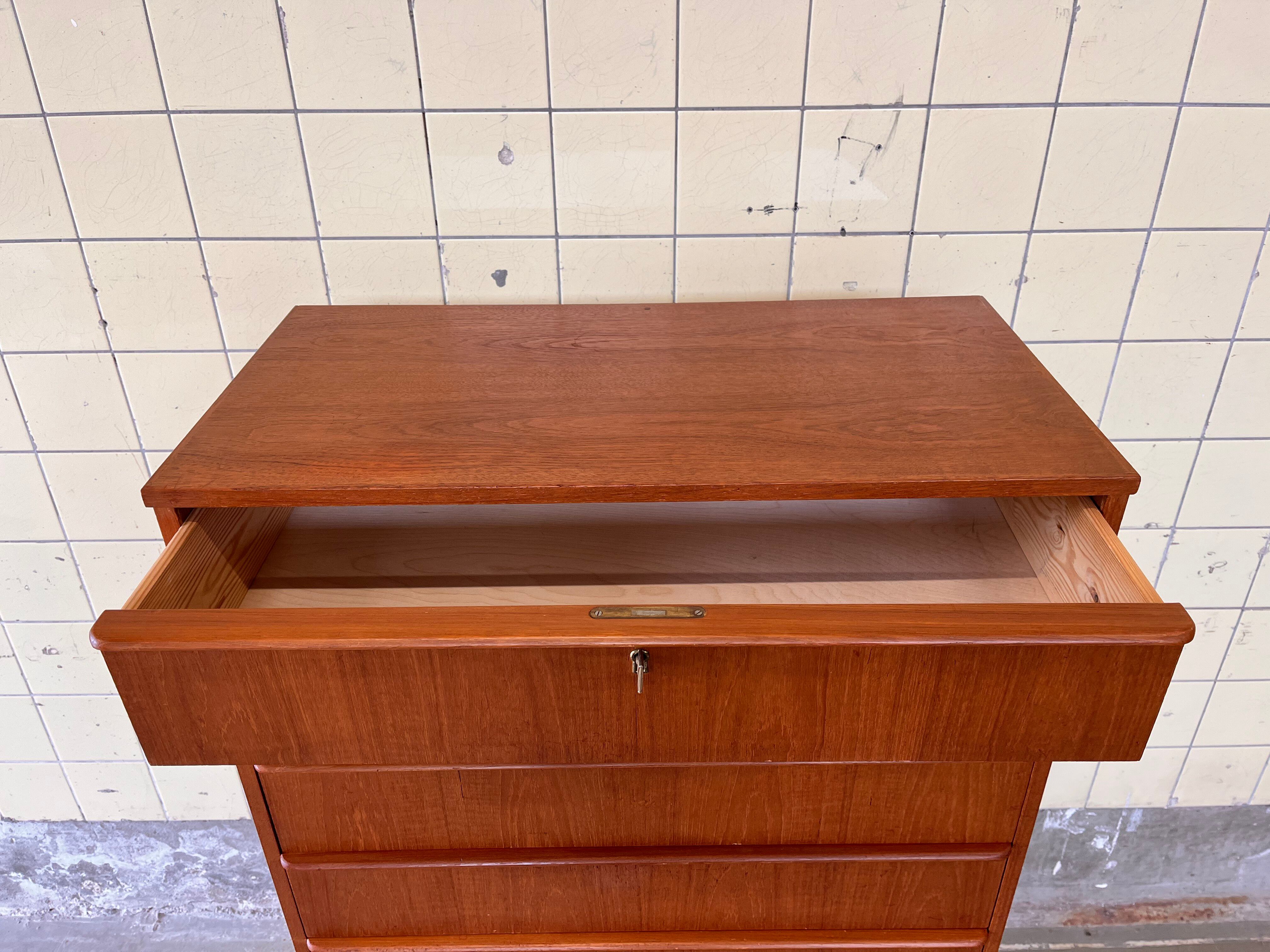 Danish tallboy cabinet