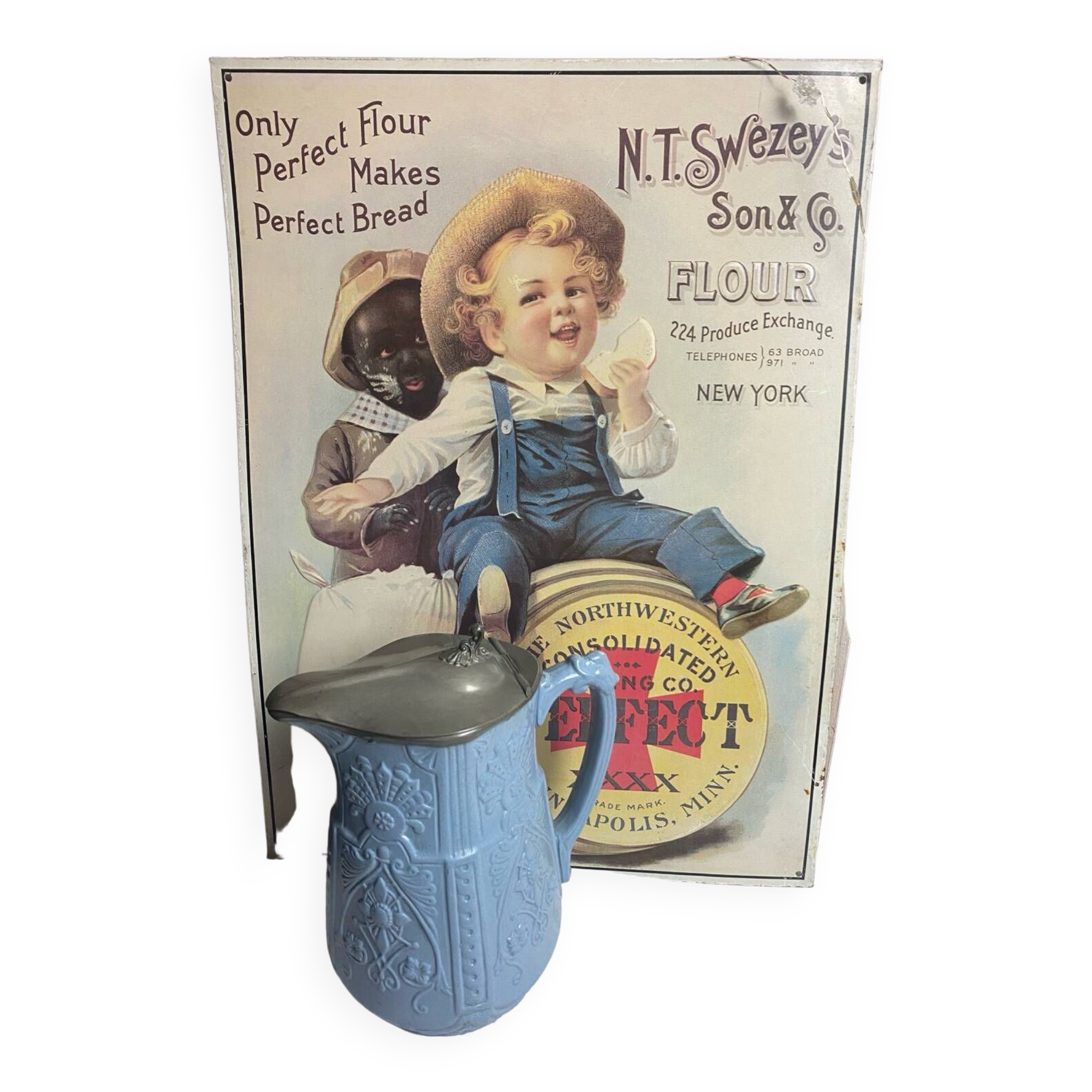 American vintage tin sign