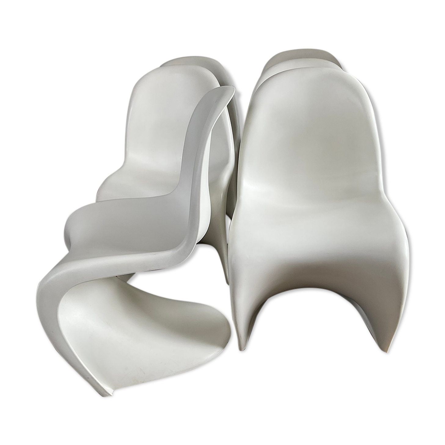 Series of 6 Verner Panton chairs for Vitra