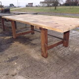 Garage established old pine table