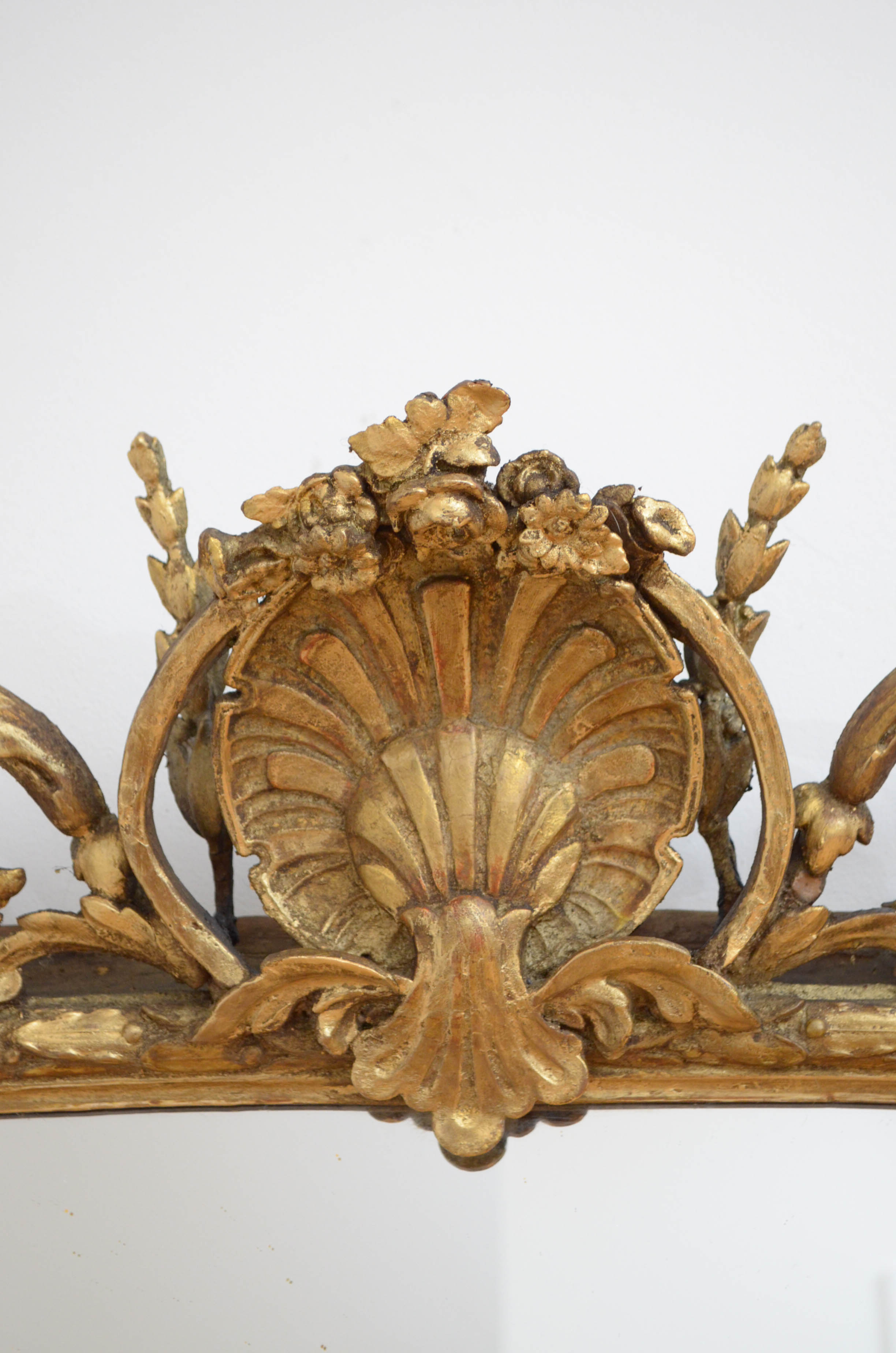 English victorian giltwood wall mirror - 174x138cm