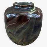 Vase in marbled glazed earthenware, Savoie