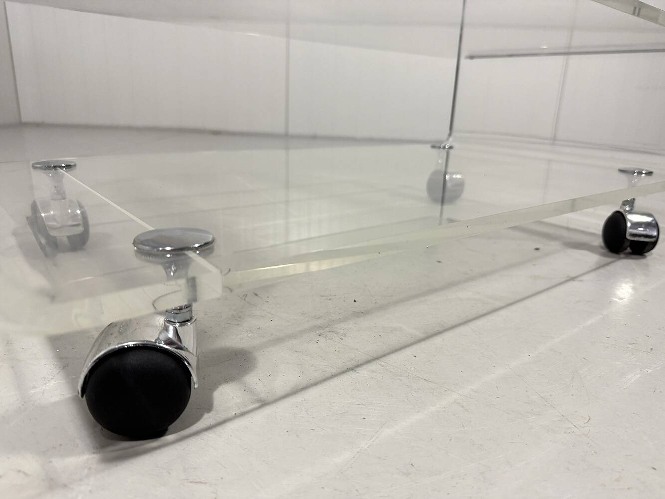 Plexiglass audio rack trolley 1960-70’s