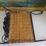 Wrought iron and wicker magazine door - Year 1970