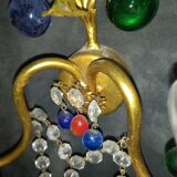 Set wall lamps of murano decor fruit cluster