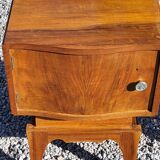 Pair of vintage 50s walnut bedside tables
