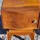 Pair of vintage 50s walnut bedside tables