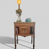 Walnut and green marble sideboard – Louis XVI style – Early 19th century