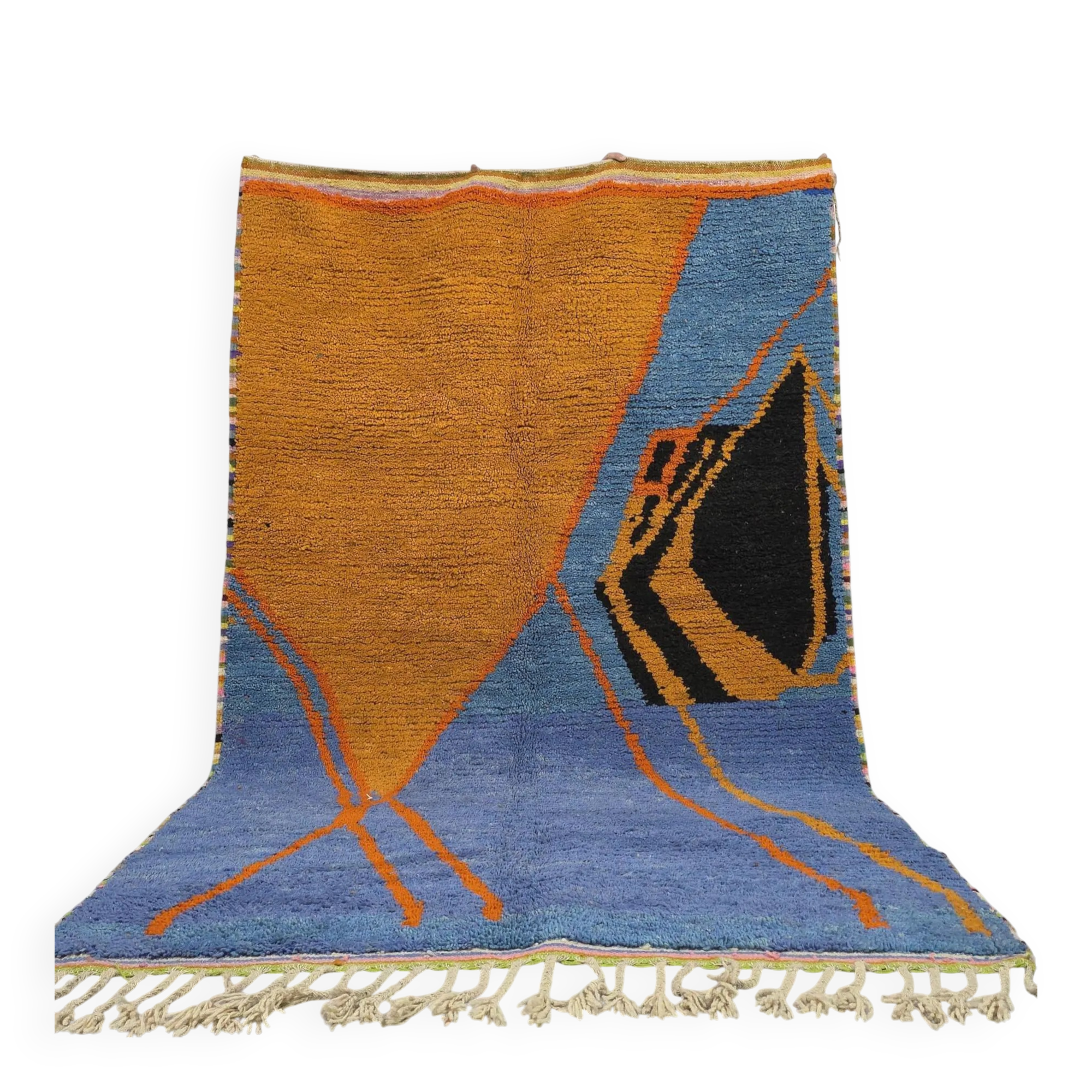 Handmade natural Berber rug 2.5x1.5 m