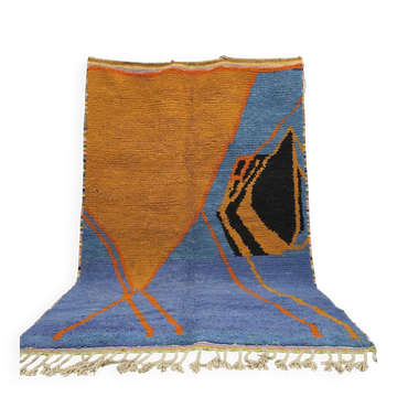 Handmade natural Berber rug 2.5x1.5 m