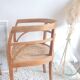 Pair of chairs in the style of antique armchairs circa 1940 - engraved seat.