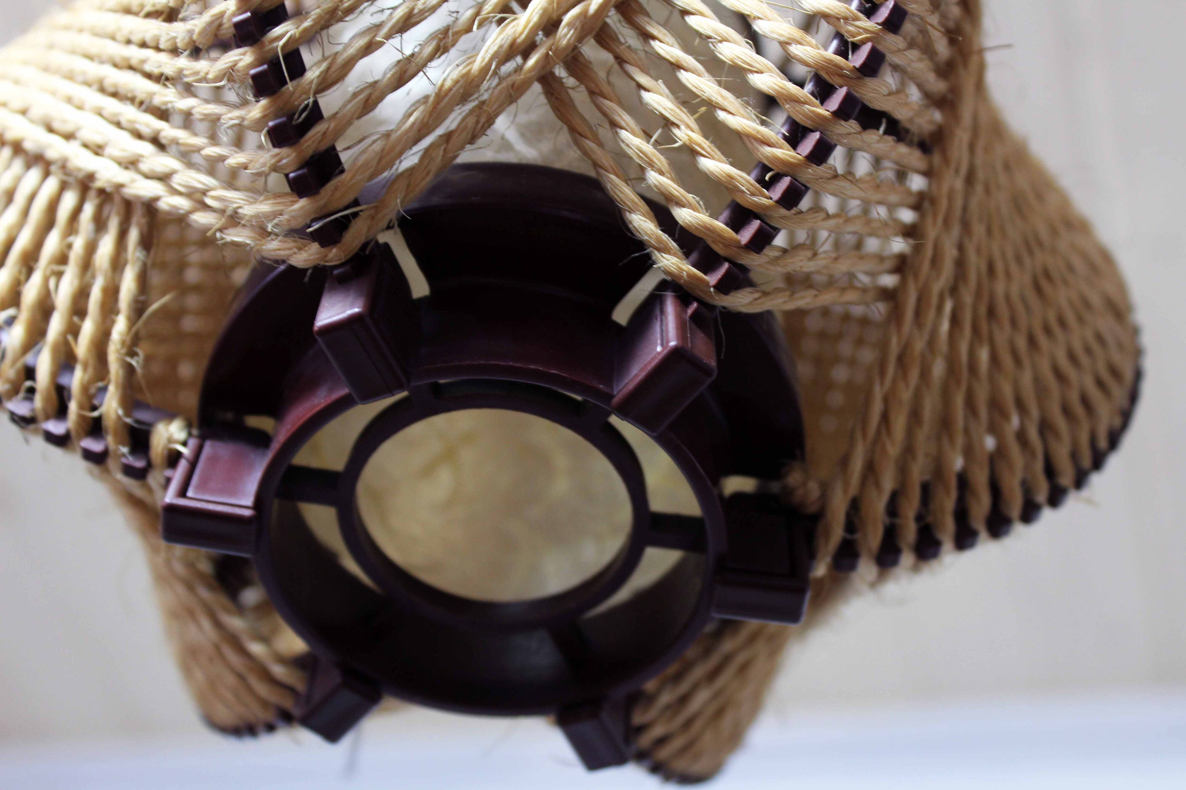 Rope and plastic suspension