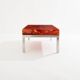 Marie-Claude De Fouquières orange fractal resin coffee table 1970
