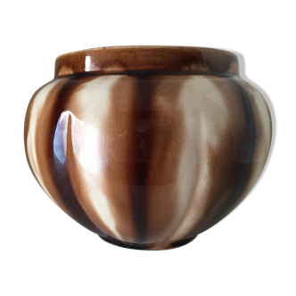 Art deco ceramic pot cover